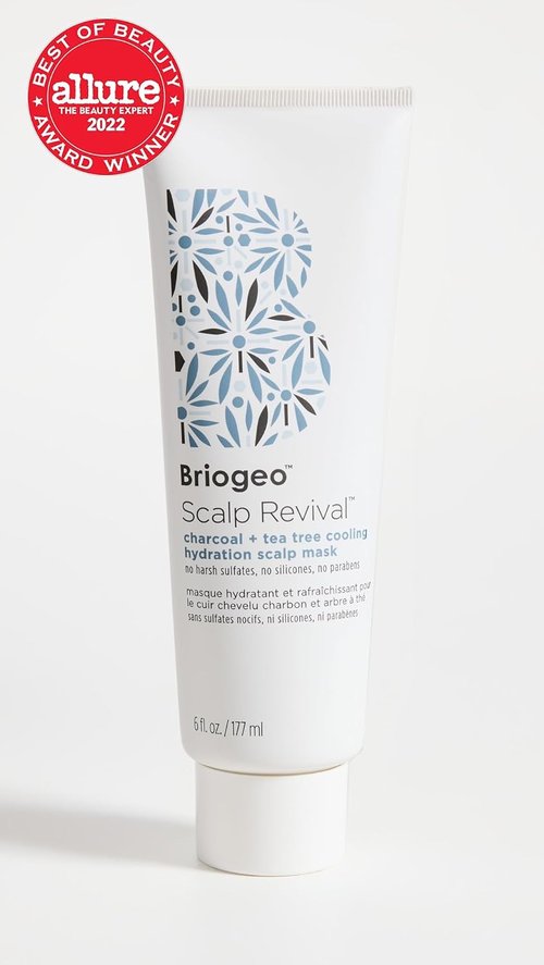 Briogeo Scalp Revival Charcoal & Tea Tree Scalp Mask - Cooling Hydration Treatment for All Hair Types