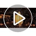5FT Outdoor Hanging Ghost Swing with LED Lights, Adjustable & Timer