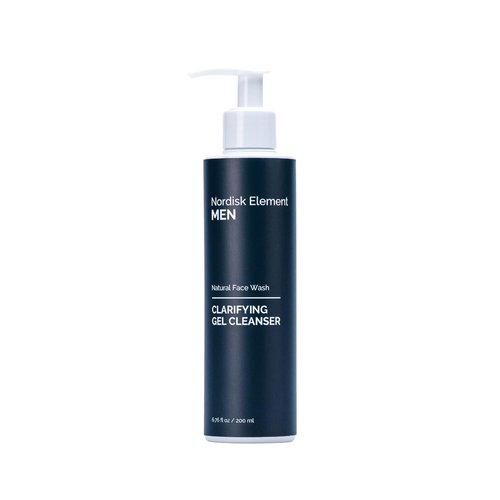 Nordisk Element Men’s Face Wash - Clarifying Gel Cleanser with Plum Extract | Vegan, Hydrating, Sulfate-Free, 6.76 Fl Oz
