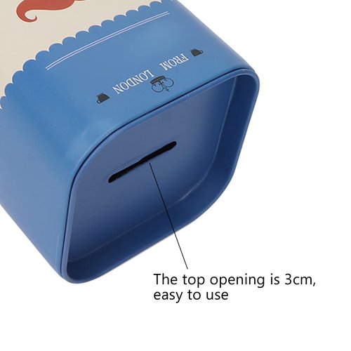 Blade Bank for Safety Blade Storagement, Used Double Safety Blade Disposal Case Blade Disposal Case Storage Bank for Used Safety Blades(Blue Beard)