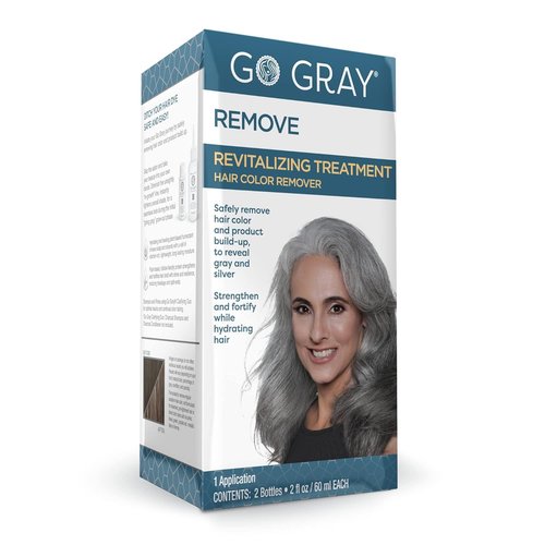 Go Gray Treatment System - Revitalizing Hair Color Remover for Safe Gray & Silver Reveal | 1 Application
