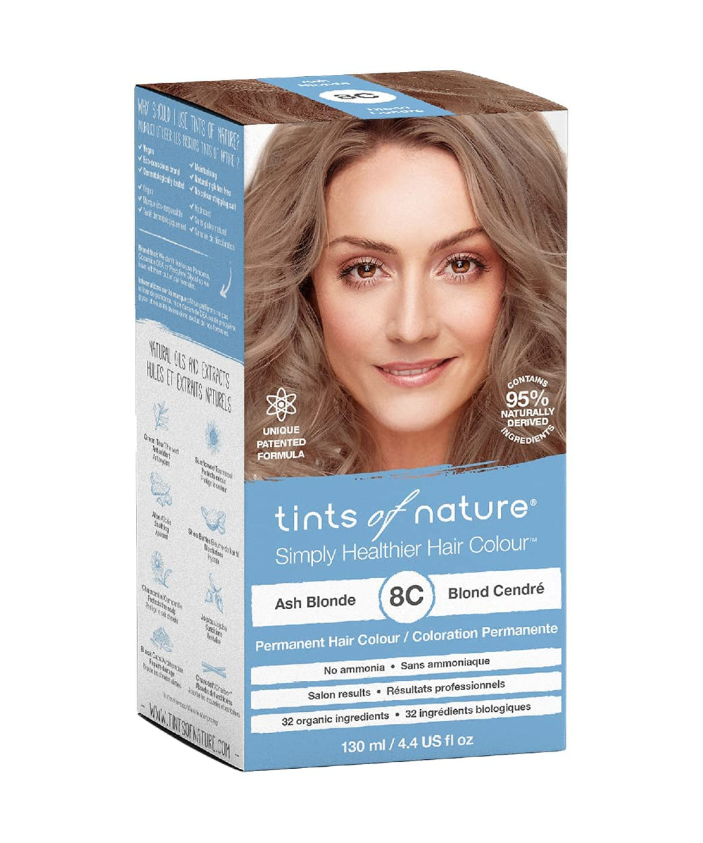 Tints of Nature 8N Natural Light Blonde Hair Dye - Nourishing, Ammonia-Free Formula | 4.4 fl oz