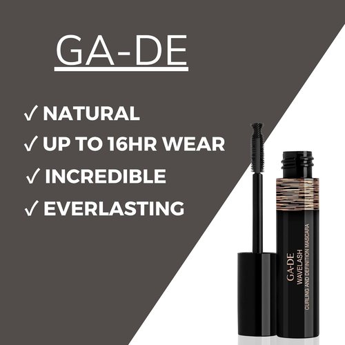 GA-DE Wavelash Curling Mascara | Instantly Thickens & Volumizes - Dramatic Black - 0.49 oz