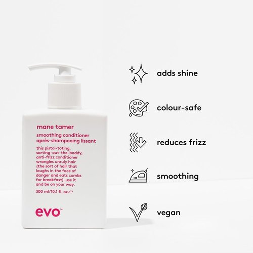 EVO Mane Tamer Smoothing Conditioner - Strengthens, Softens, and Reduces Frizz for Shiny Hair
