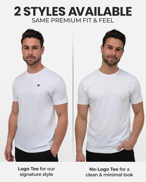 INTO THE AM Men's T-Shirts - Soft Cotton Blend Crew Neck Tee | Athletic Fit Casual Wear S-4XL