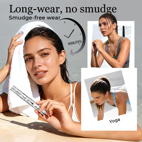 Skiennix Waterproof Tubular Eyelash Primer - 2026 Upgrade Curling Mascara for Women | 2 Black Tubes