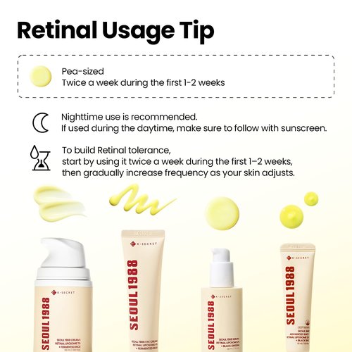 K-SECRET SEOUL 1988 Retinal Serum - Advanced 2% Retinal Liposome & 58% Black Ginseng | Anti-Aging Care, 30ml