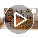 Caramel Pumpkin Faux Fur Halloween Table Runner 13x72 Inch - Fall Decor - Pumpkin Design