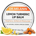Dr. Melanin Lemon Turmeric Lip Balm - Natural Moisturizer for Dark Lips | 1.02 oz for Soft, Hydrated Lips