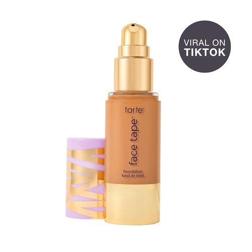 Tarte Face Tape Foundation - Full-Coverage, 12hr Waterproof, Hydrating & Smoothing | Natural Matte Finish, Vegan & Cruelty-Free