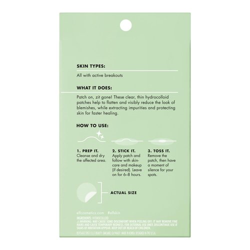 e.l.f. SKIN Blemish Breakthrough Stick It To Zits Pimple Patches, Helps Reduce The Look of Blemishes & Heal, Vegan & Cruelty-free, 36 Patches