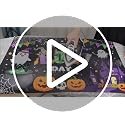 Happy Boo Day Halloween Birthday Banner Backdrop 6x3.6ft Decoration