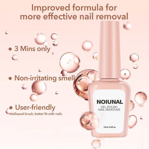 Gel Nail Polish Remover Gel Polish Remover 4 Packs Easily & Safely Professional Gel Remover For Nails in 3 Minutes No Soaking or Wrapping Gel Nail Remover 15ml