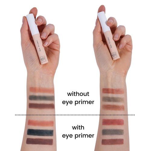M2U NYC Eyeshadow Primer - Hydrating, Waterproof Formula for Long-Lasting, Crease-Free Wear | Lightweight with Hyaluronic Acid & Vitamin E