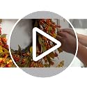 Fall Orange Wreath - 24-Inch Handmade Fall Harvest Farmhouse Decor - Variation of THIS listing
