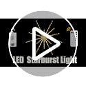 Yellow Hanging Starburst Light with Remote, 112 LEDs, 8 Modes - Garden & Party Decor