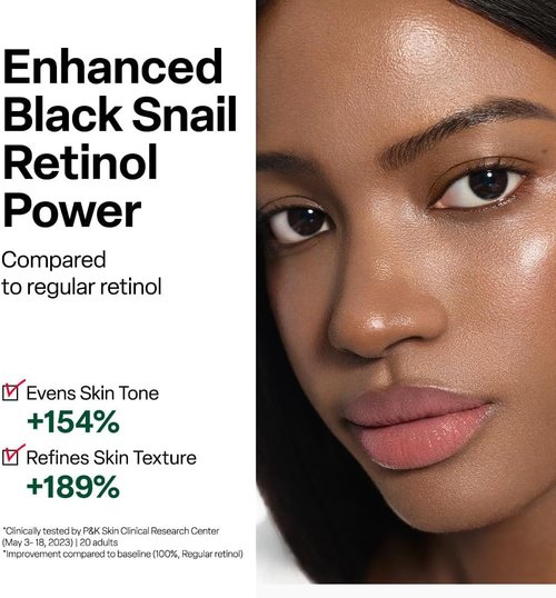 Dr. G Black Snail Retinol Ampoule - Advanced Anti-Aging Serum with Snail Mucin - 1.69 fl oz for Glowing Skin