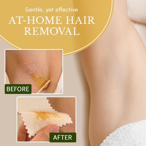 MOOM USDA Organic Sugar Wax Hair Removal for Women & Men – 12 oz Wax (2 Pack), Sugaring Hair Wax with Tea Tree Oil - Body, Leg & Facial wax - Soft Wax for Sensitive Skin (Strips & Sticks Not Included)