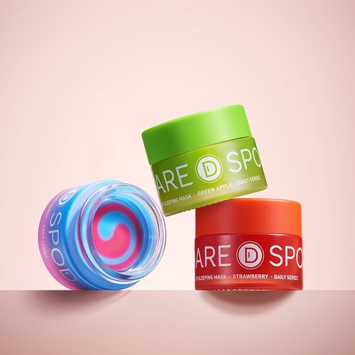 SPODARE Sleeping Lip Mask Strawberry - Overnight Lip Treatment, Lip Care Hydration, Repair for Dry Cracked Lips, Vitamin C, Soft and Nourished Lips Overnight, Christmas, with Shea Butter - 0.42 Fl Oz
