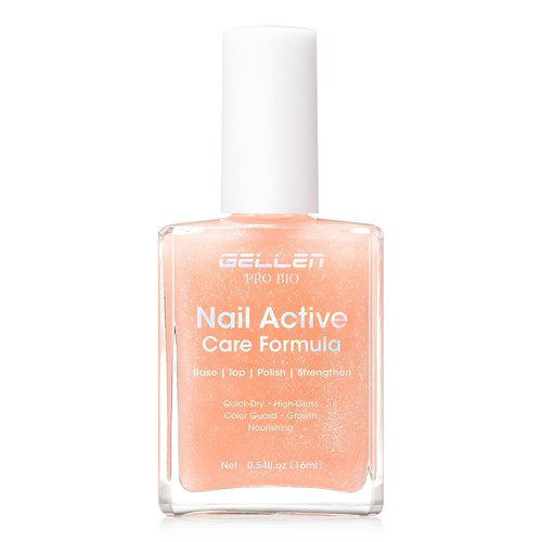 Gellen Active Glow Nail Polish - One-Step Plant-Based Nail Concealer & Strengthener | Ultra-Glowy Finish