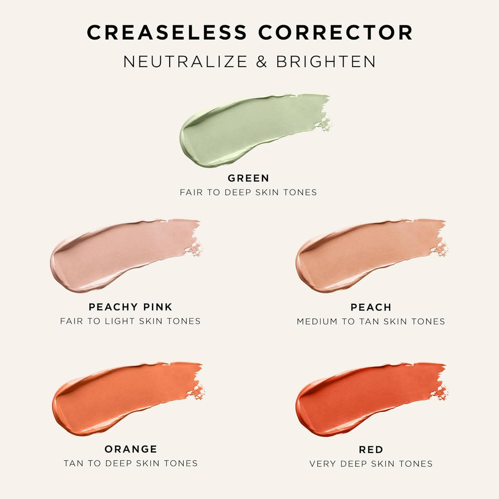 Tarte Creaseless Corrector - Blendable Formula to Neutralize Dark Circles & Blemishes | Hydrating & Vegan
