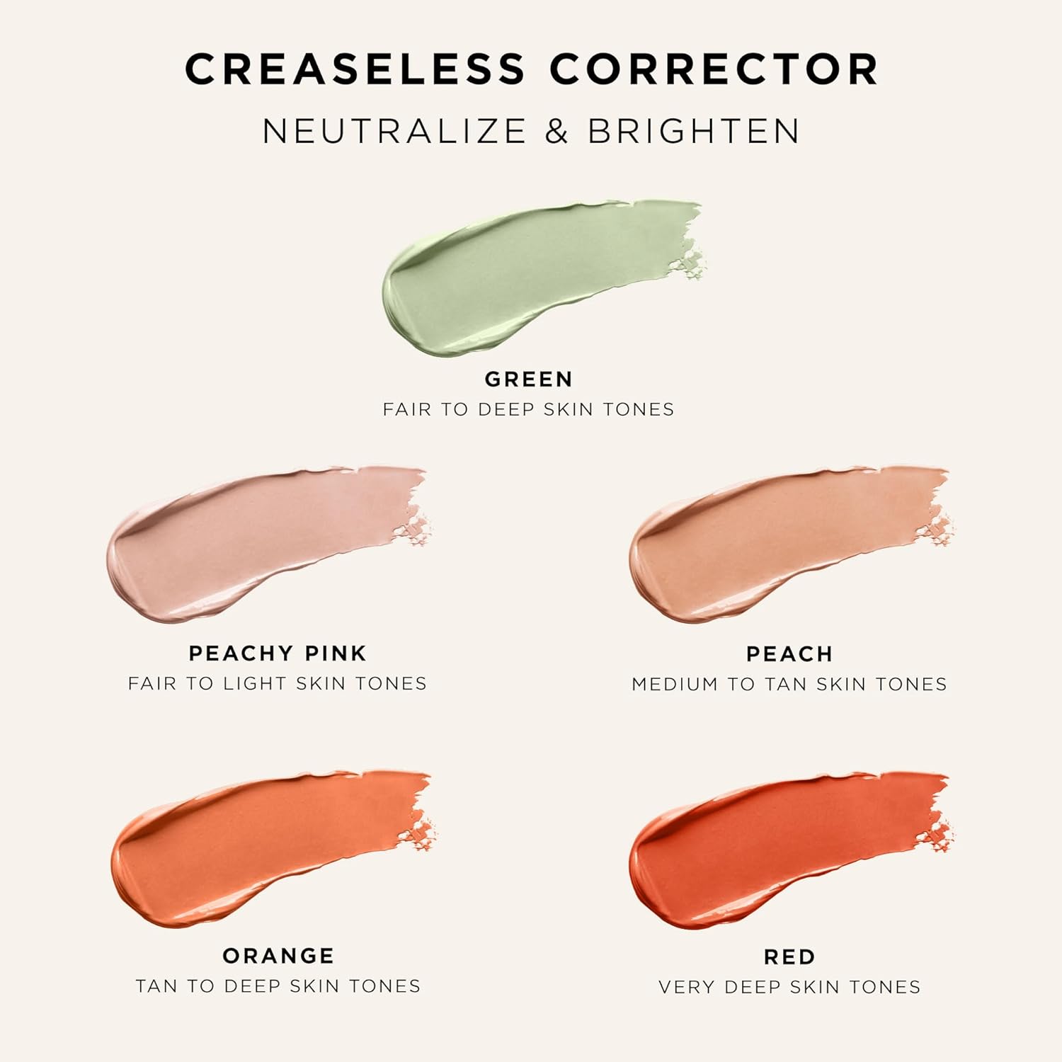 Tarte Creaseless Corrector - Blendable Formula to Neutralize Dark Circles & Blemishes | Hydrating & Vegan