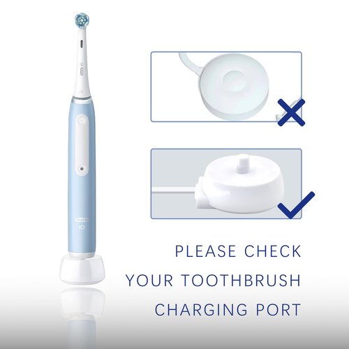 Charger Replacement Fit for Oral B Electric Toothbrush IO Series 3 4 5 6, 3757, Inductive Charging Base Portable Waterproof Power Cord