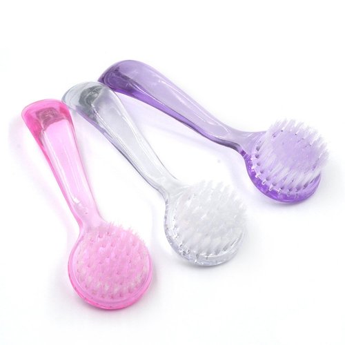 MEILINDS 6pc Nail Brush Set - Cleaning Fingernails & Toenails, Grip Handle, Nail Scrub & Dust Brush for Manicure & Pedicure