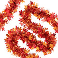 20ft Maple Leaf Tinsel Garland for Autumn Thanksgiving Halloween Decorations
