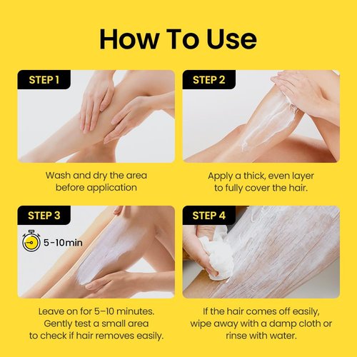 Gorilla Waxing Korean Hair Removal Cream for Women & Men, Depilatory Cream with Shea Butter, For Legs, Arms, Bikini & Underarms, Gentle Formula for Sensitive Skin, Korean Skin Care (2, 8.45 fl oz.)