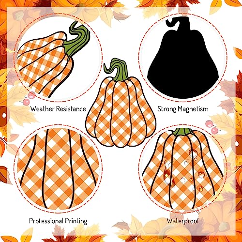 Fall Pumpkin Refrigerator Magnets Set - Autumn Decor for Kitchen & Holidays