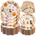 150Pcs Heavy-duty Halloween Plates and Napkins Set Disposable Paper