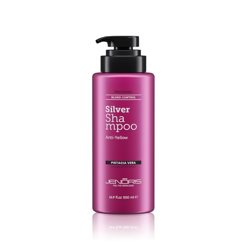 Jenoris Silver Purple Shampoo - Neutralizes Yellow & Brassy Tones for Blonde, Silver & Gray Hair | 16.9 Fl Oz