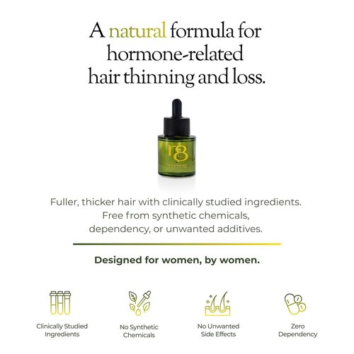 Regener8 3-in-1 Hormonal Hair Loss Treatment - Scalp Serum, Growth Oil & Massage Brush Bundle