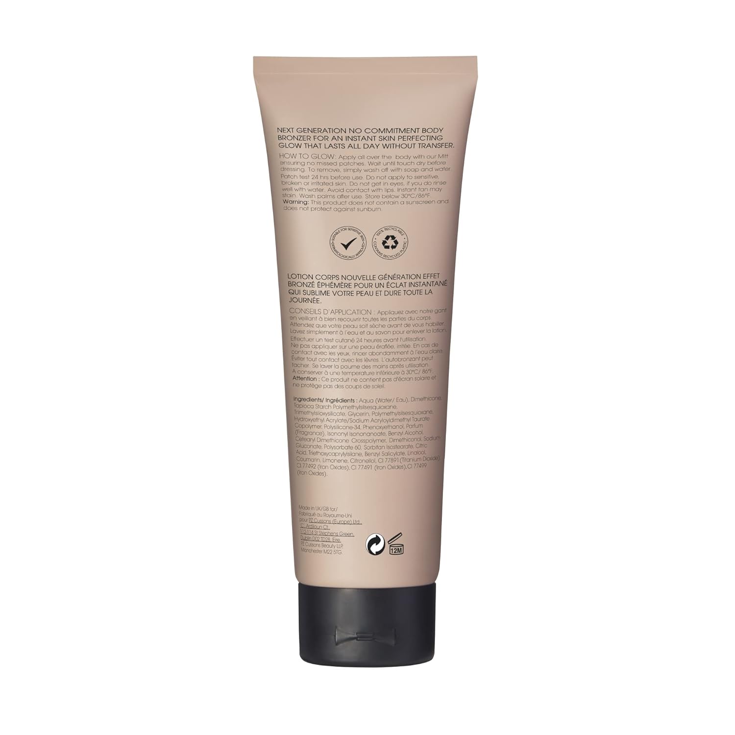 St. Tropez Instant Glow Bronzer - Smudge-Proof, Vegan Face & Body Makeup for Natural Radiance