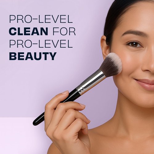 Original Rose Makeup Brush Cleaner - Quick-Drying Rinse-Free Formula for Professional Cleaning | 16 oz