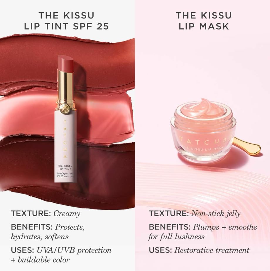 Tatcha Kissu Lip Mask - Overnight Treatment for Plump, Soft Lips | 9.0g | 0.32oz