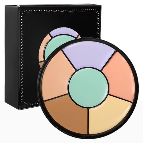 Skiennix Color Corrector Palette - 6-in-1 Concealer & Contour Kit for Dark Circles & Redness | Full Coverage