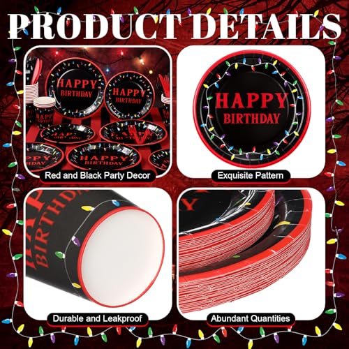 Mystic Theme Party Decoration Set - 144 Pcs Halloween Tableware for Spooky Celebrations