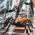 10ft & 5ft Giant Halloween Fake Spiders - Realistic Outdoor Yard Decor