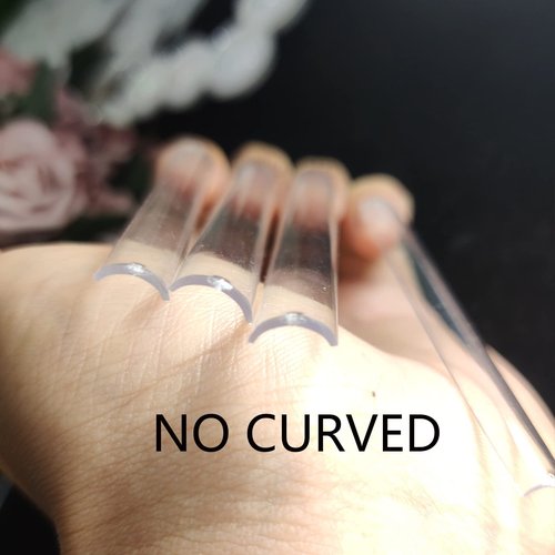 HWHUNO 5XL Extra Long Tapered Square Full Cover Nail Tips No Curved,3.9" Straight Salon Home DIY Professional,240Pcs(12Size)