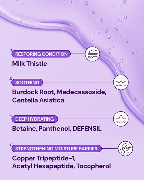 BANO Milk Thistle Repair Serum - Skin Barrier Repair Essence | Calming & Hydrating Face Serum with Centella for Sensitive Skin | Fast-Absorbing | Korean Skin Care | Fragrance Free | 1.01 fl oz