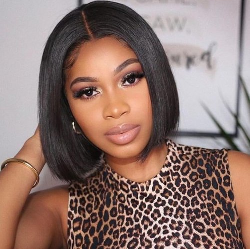 aibasi short Bob wig human hair 13x4 HD Lace Front Bob Wig Human Hair Comfortable Breathable Natural Short Style, Fluffy & Face-Slimming Heat-Stylable & Easy Care 200% Density