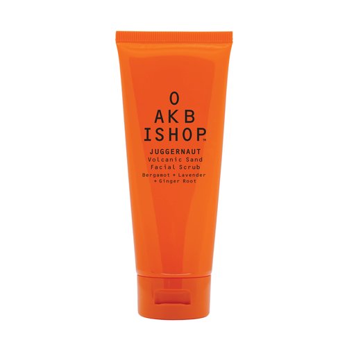 Oak Bishop Juggernaut Men's Volcanic Sand Exfoliating Cleanser for Smoother Skin – Deep Pore Clean, Bergamot, Lavender and Ginger Root, 3.4 fl oz