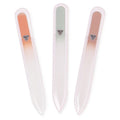 BONA Fide Beauty Czech Glass Nail File Set 3-Pieces, Muted Fall Colors Nail Filers - Reusable Nail Care, Lovely Gifts for Bridesmaid, Travel Beauty Tool