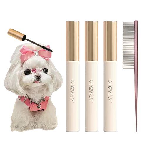 Manon Rosa Pet Styling Gel | Hypoallergenic Grooming Kit for Small Dogs & Cats - Safe for Facial Hair Care (2 Tubes)