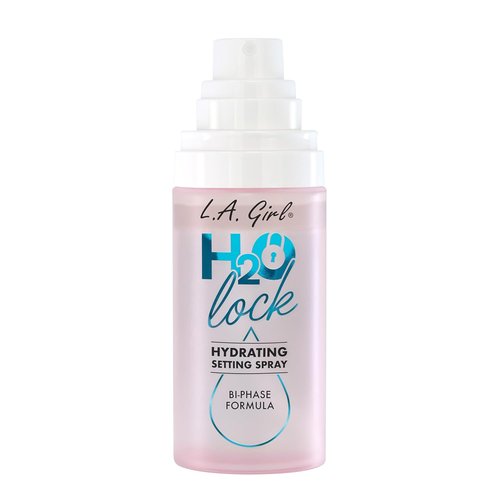 L.A. Girl H2O Lock Setting Spray - Bi-Phase Hydrating Makeup Mist with Aloe Vera & Vitamin E | Long-Lasting Dewy Finish