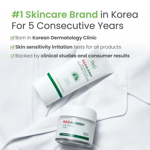 Dr. G Green Mild Up Defense Mineral Sunscreen - SPF 50 Broad Spectrum Korean Sunscreen - Lightweight & Reef-Safe Mineral Formula - For Sensitive Skin - Non-Greasy - With Centella Asiatica - 1.69 fl oz