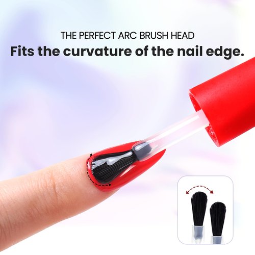 Lavender Violets Gel Polish 2Pcs 15ml No Wipe Top Coat Gel Nail Polish High Gloss Shiny Long-Lasting Clear Top Coat, Soak Off Nail Lamp, Home DIY Professional Manicure and Nail Salon A102x2