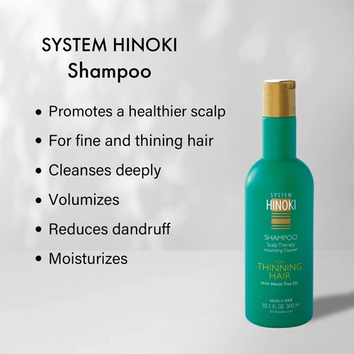 Hayashi Hinoki Shampoo - Nourishing Formula for Healthy Hair | 10.1 Fl Oz